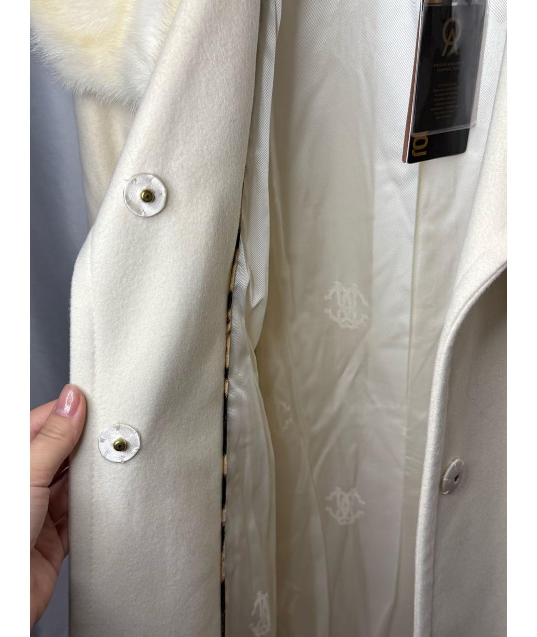 ROBERTO CAVALLI Бежевое кашемировое пальто, фото 5