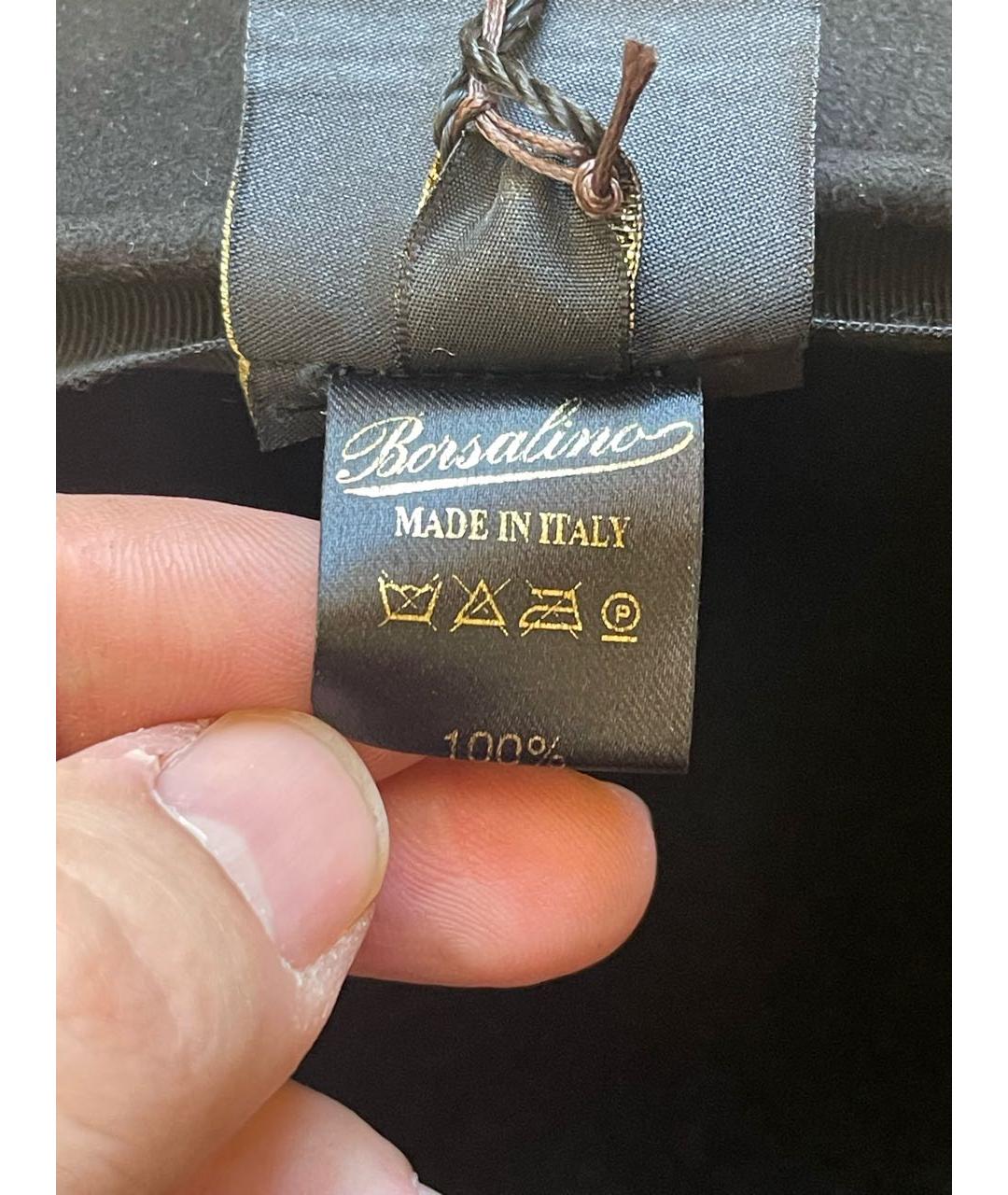 BORSALINO Черная шерстяная кепка/бейсболка, фото 4