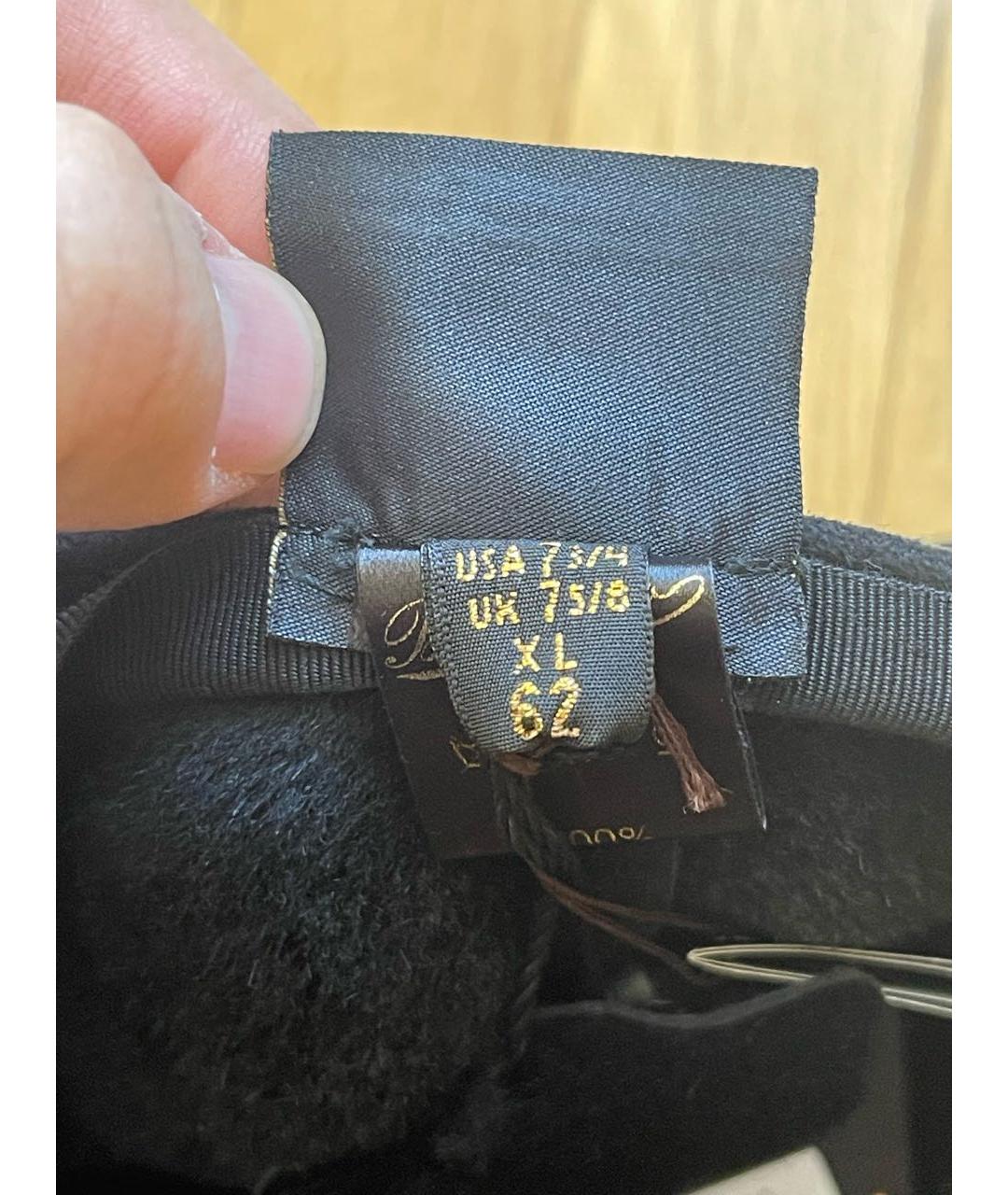 BORSALINO Черная шерстяная кепка/бейсболка, фото 3