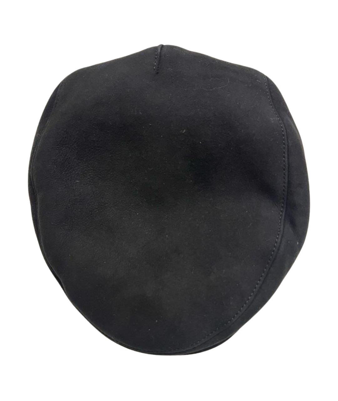 BORSALINO Черная шерстяная кепка/бейсболка, фото 1