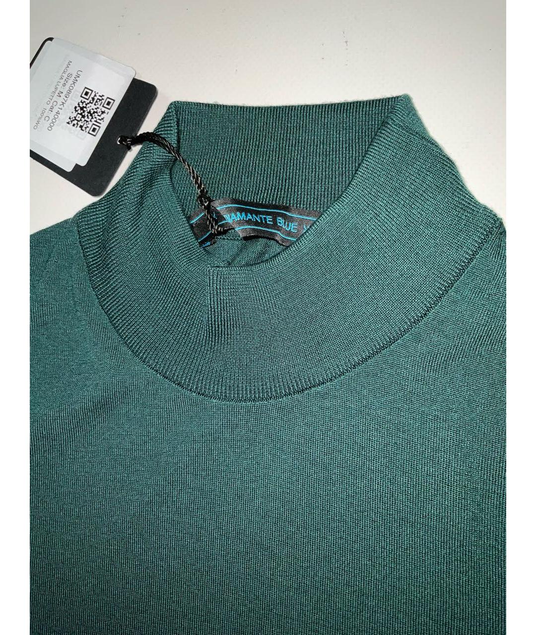 KITON Зеленая шерстяная водолазка, фото 2