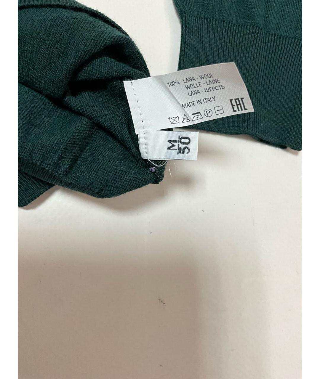 KITON Зеленая шерстяная водолазка, фото 4