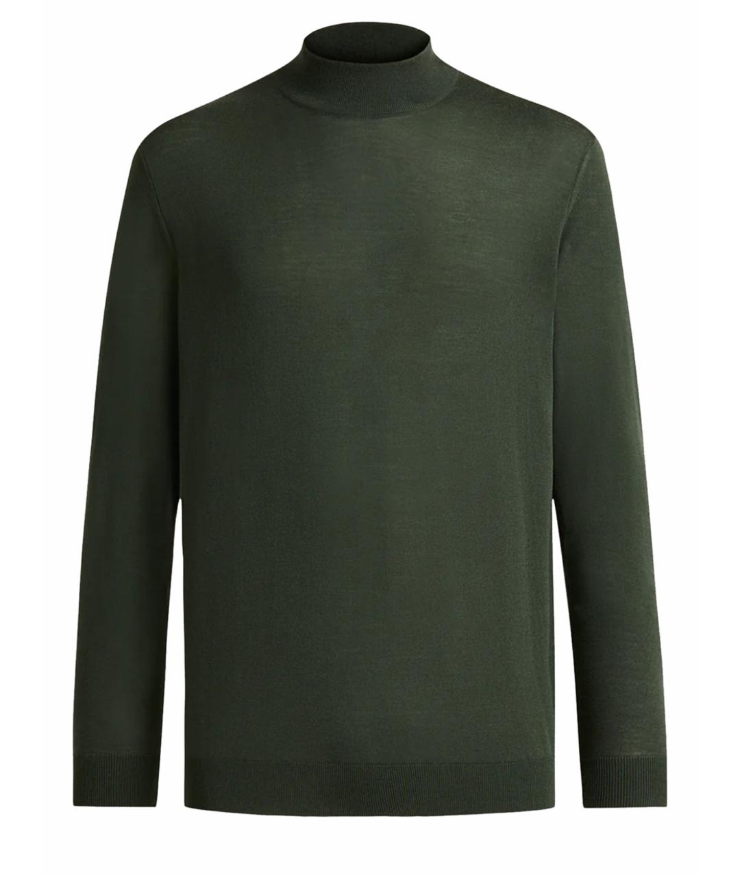 KITON Хаки шерстяная водолазка, фото 1