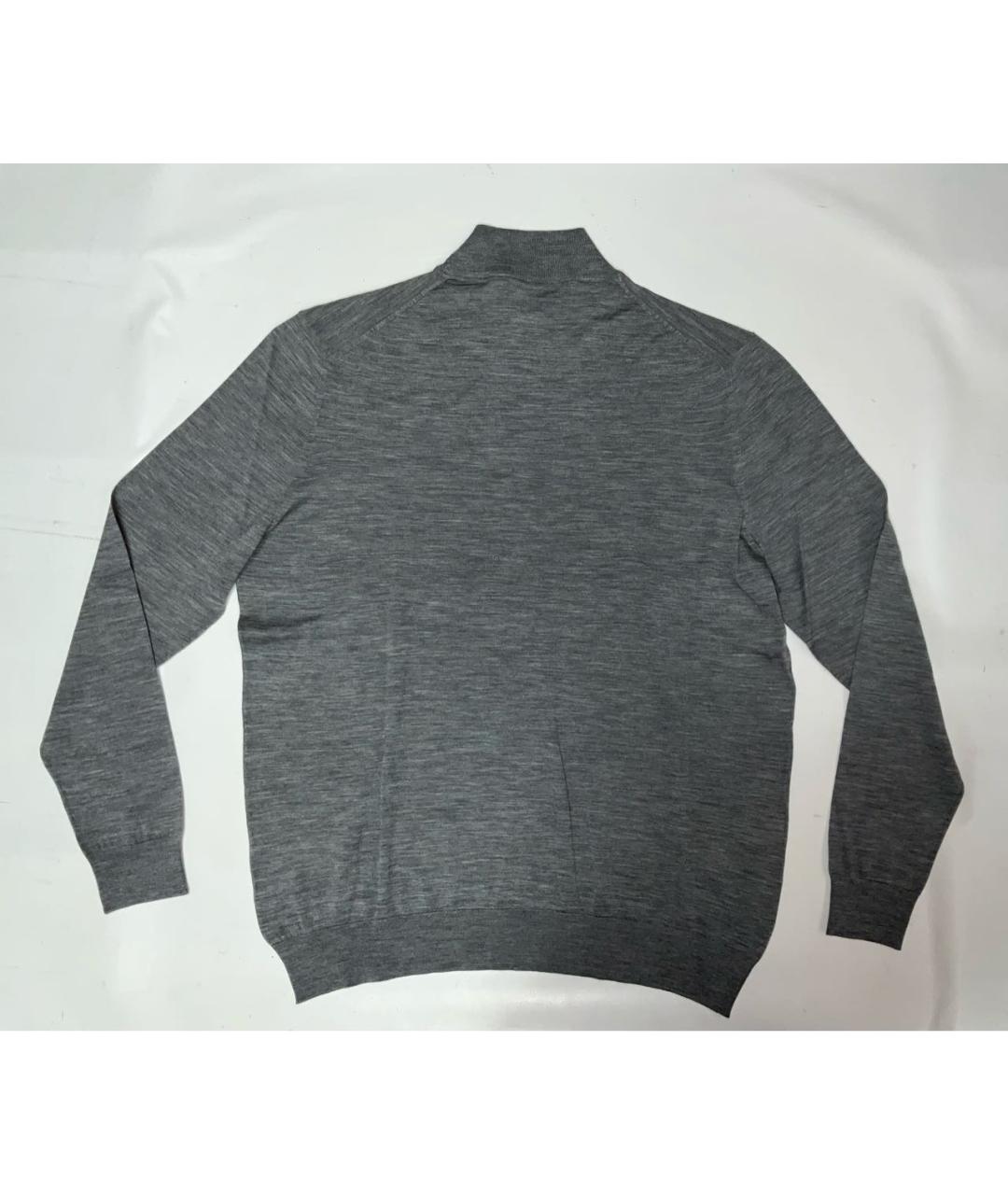 KITON Серая шерстяная водолазка, фото 5