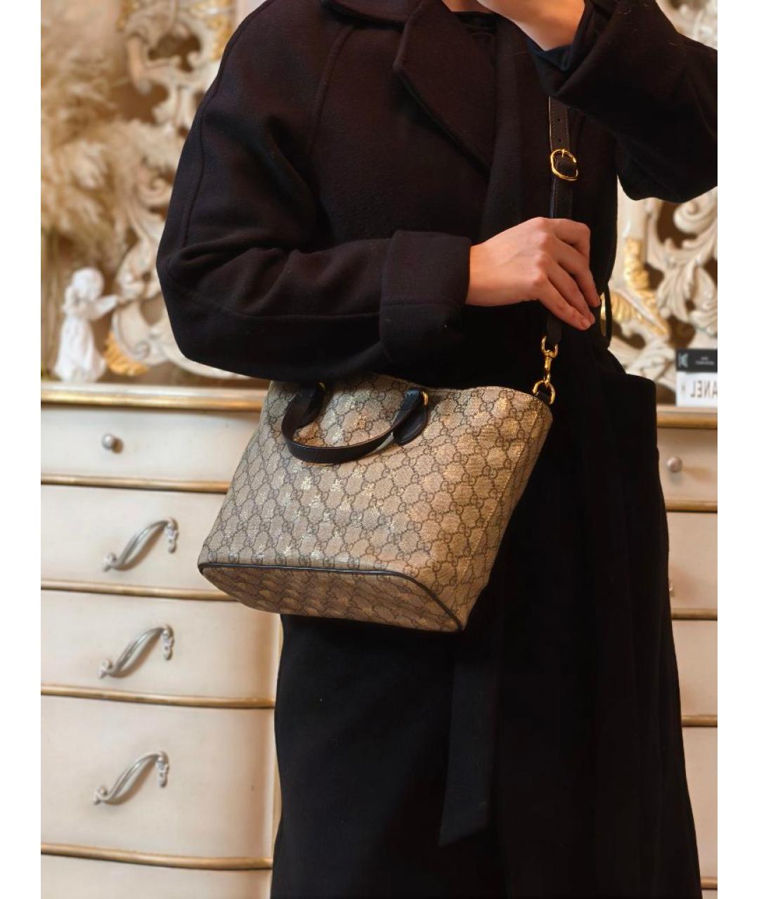 GUCCI Мульти кожаная сумка с короткими ручками, фото 7