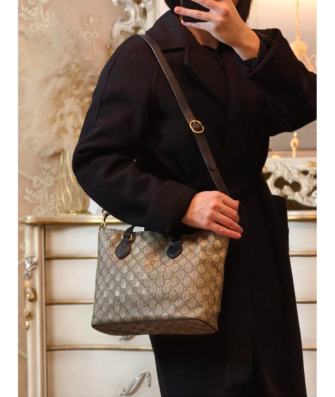 GUCCI Мульти кожаная сумка с короткими ручками, фото 8