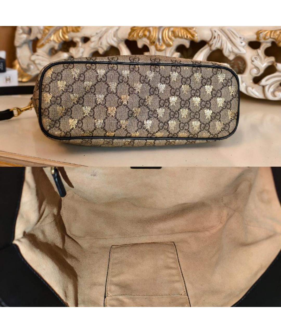 GUCCI Мульти кожаная сумка с короткими ручками, фото 4