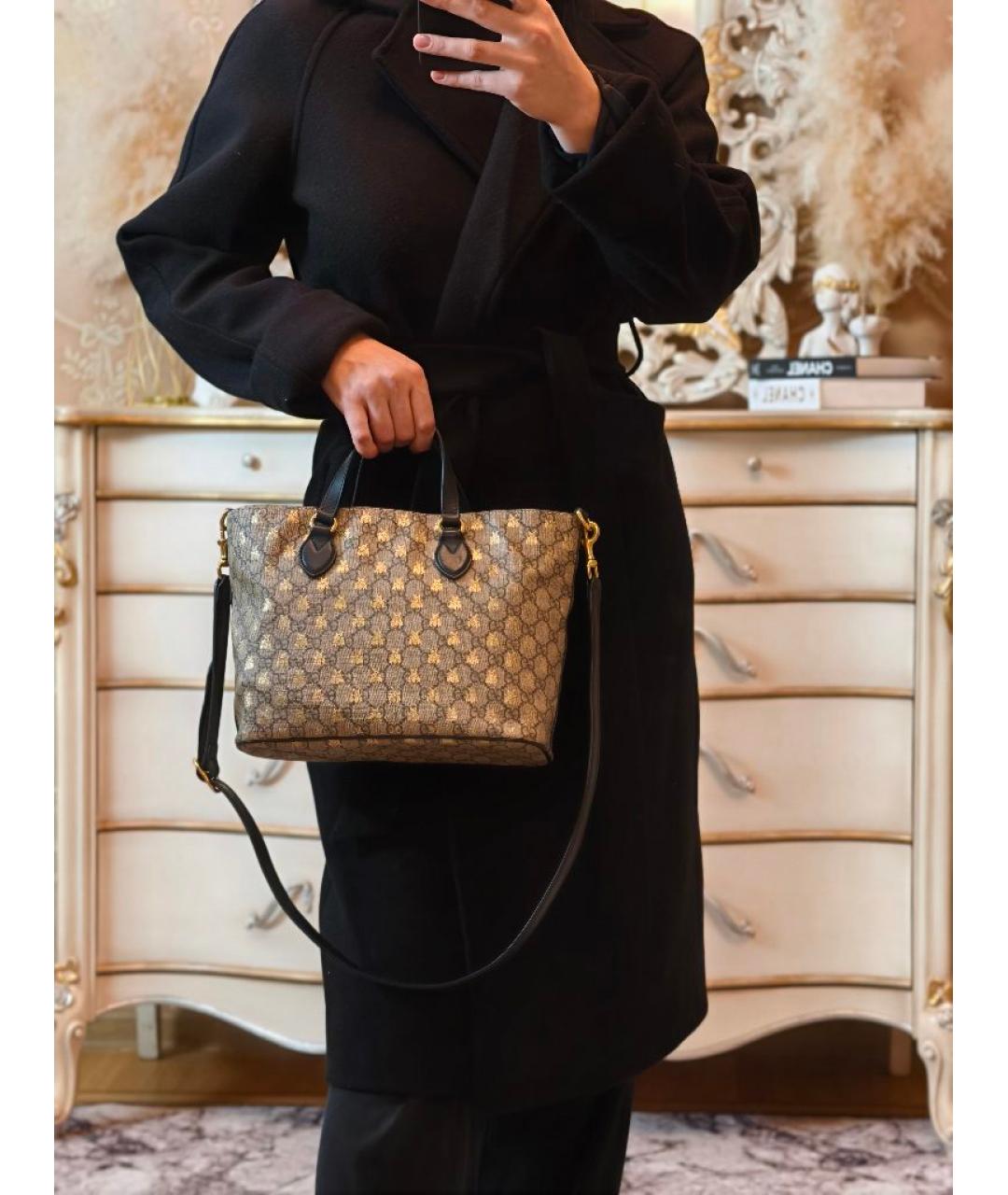 GUCCI Мульти кожаная сумка с короткими ручками, фото 6