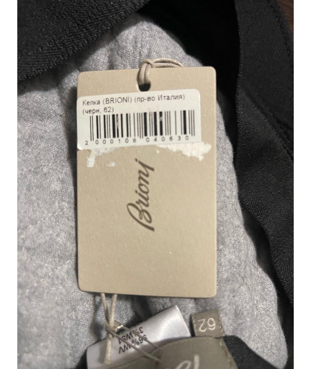 BRIONI Черная шерстяная кепка/бейсболка, фото 6