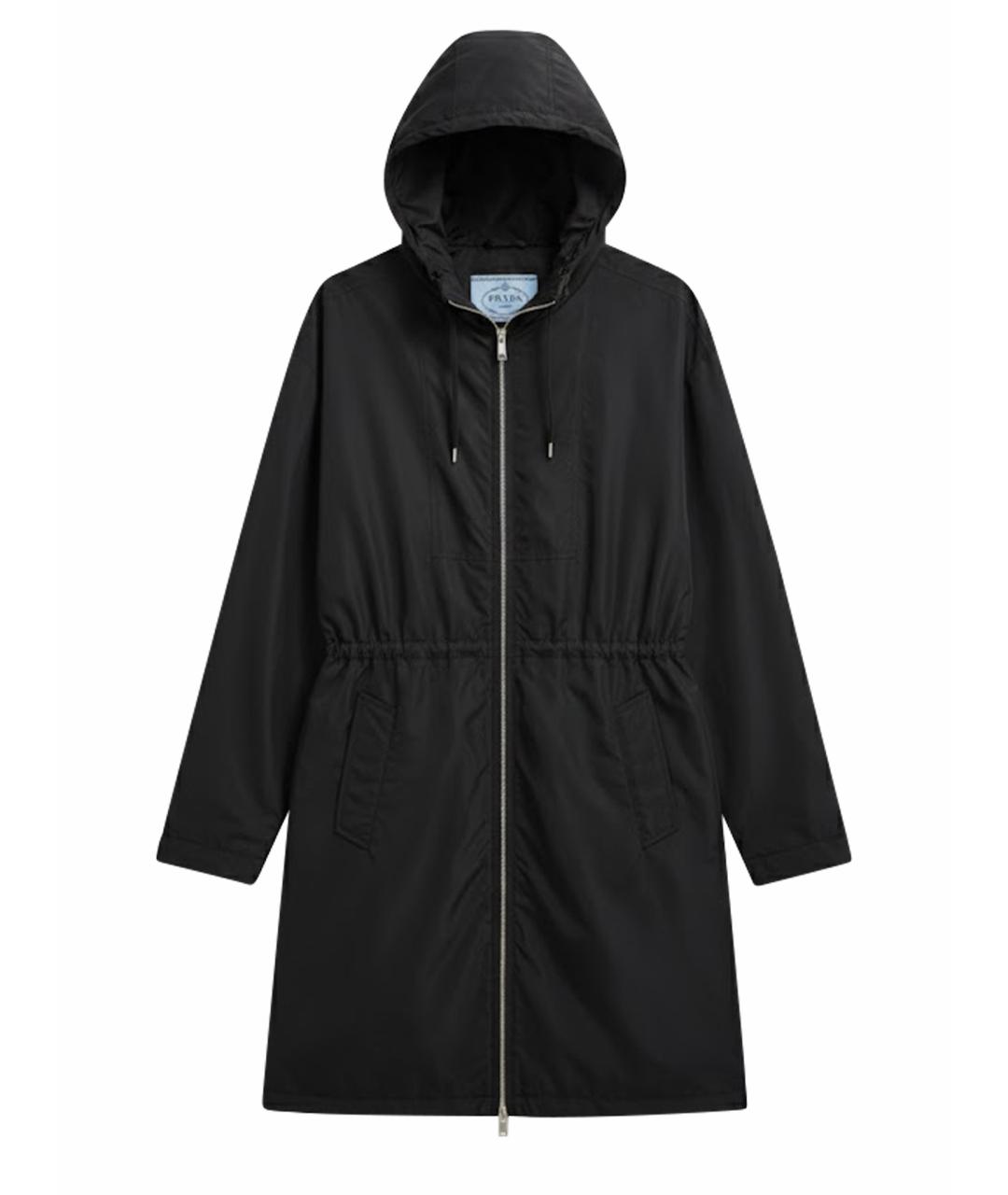 PRADA Черный полиэстеровый тренч/плащ, фото 1