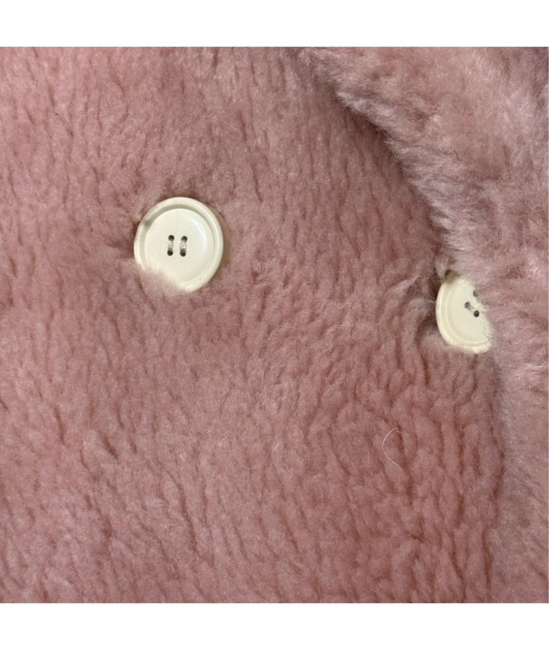 METEO YVES SALOMON Коралловая шерстяная шуба, фото 4