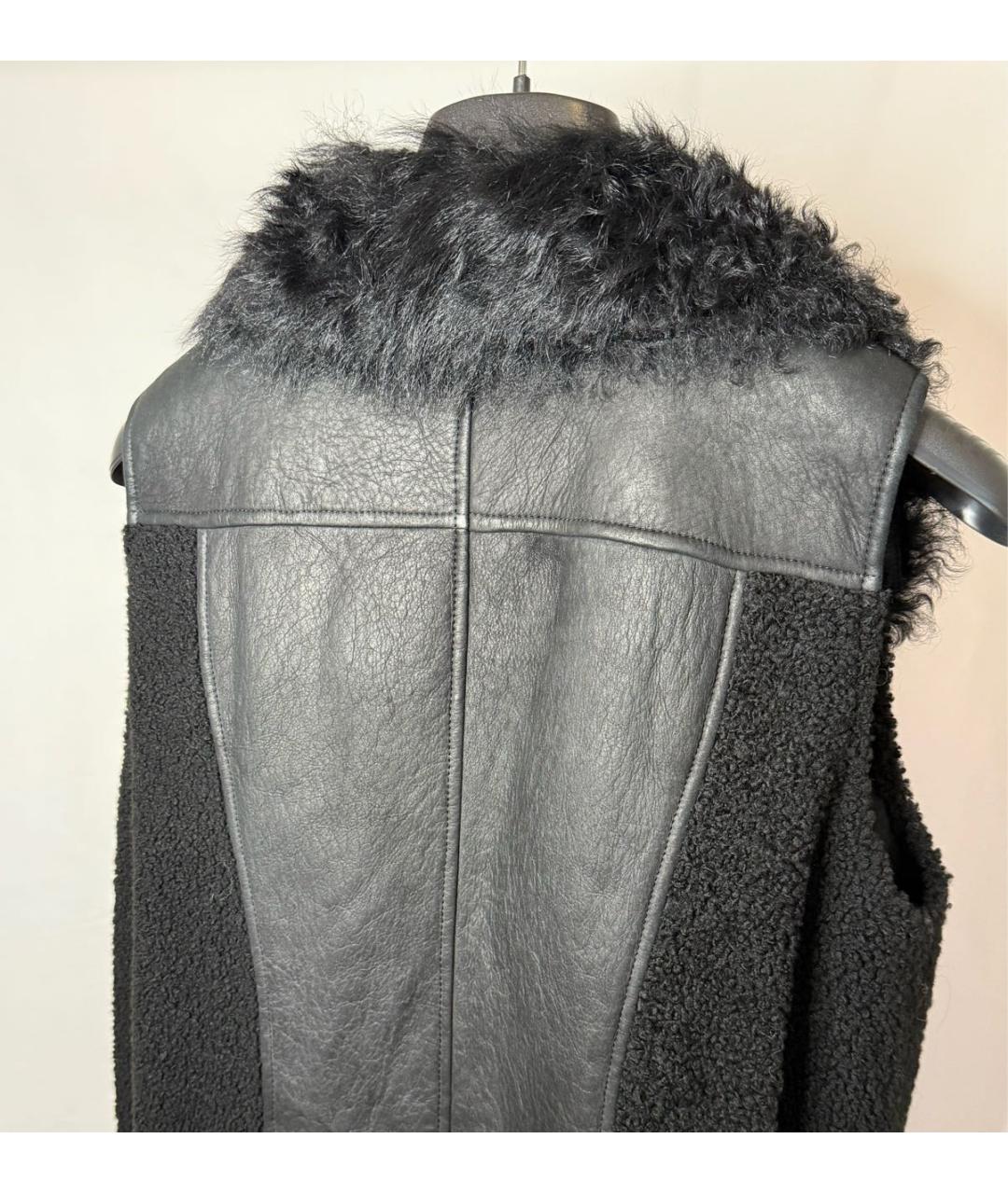 IRFE Черный кожаный жилет, фото 6