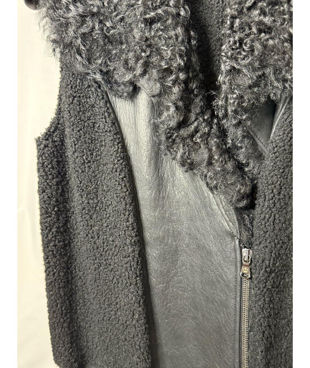 IRFE Черный кожаный жилет, фото 2