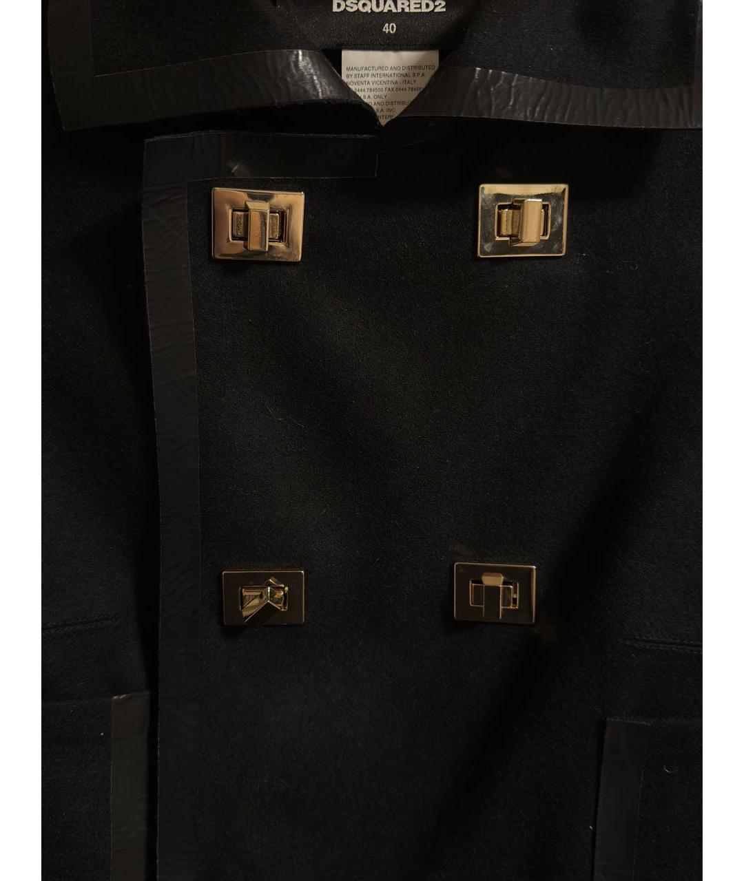 DSQUARED2 Черная шерстяная куртка, фото 2