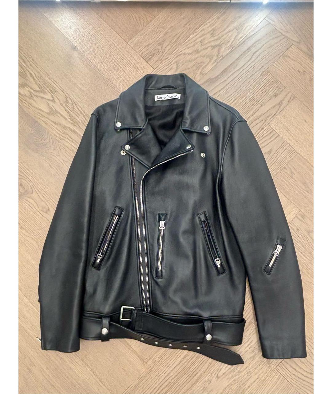 ACNE STUDIOS Черная кожаная куртка, фото 7