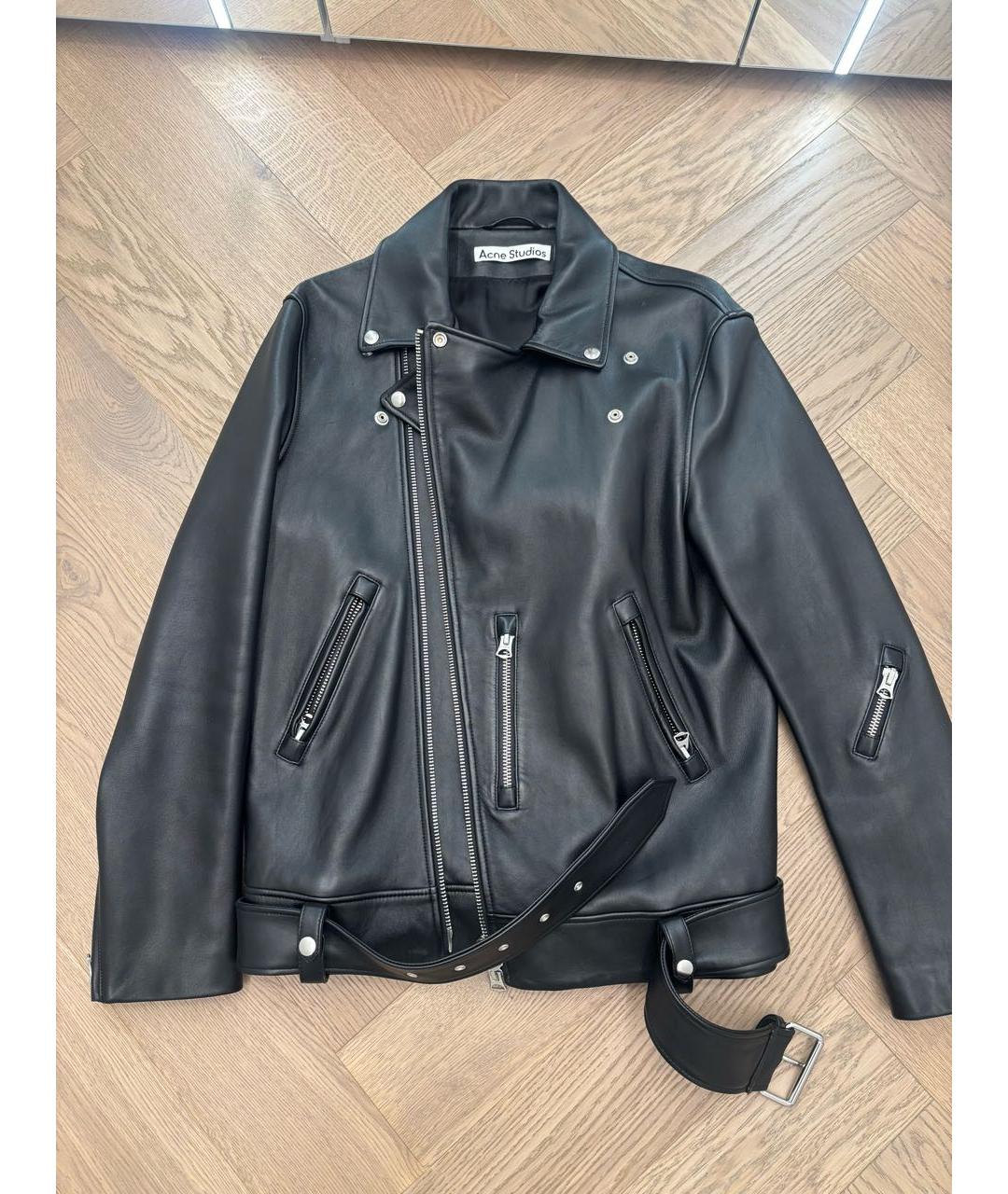 ACNE STUDIOS Черная кожаная куртка, фото 5