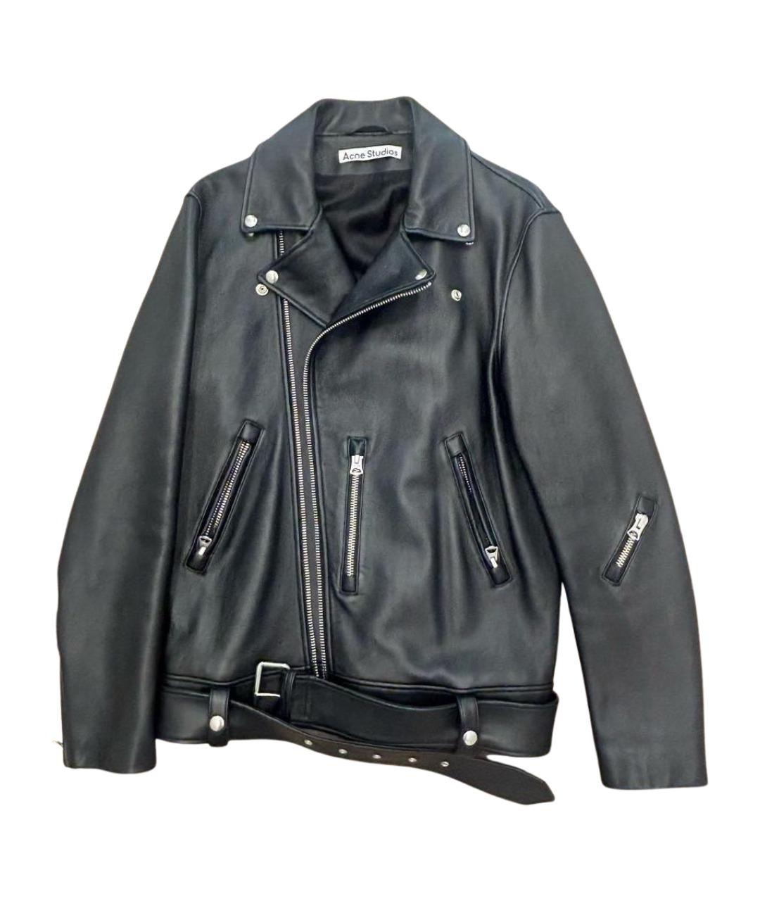 ACNE STUDIOS Черная кожаная куртка, фото 1