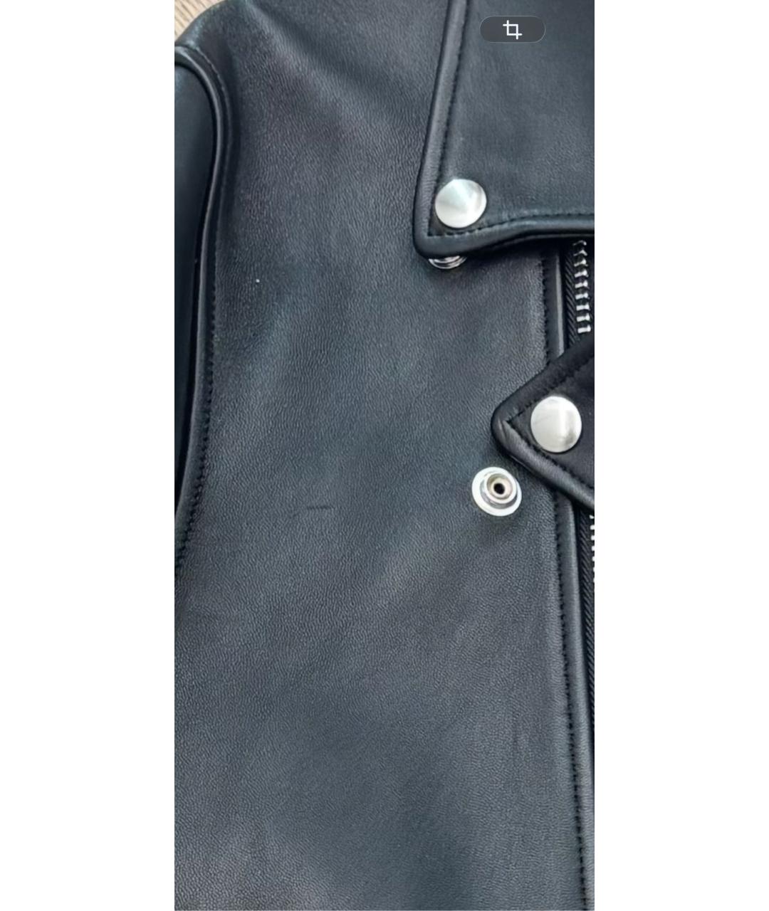 ACNE STUDIOS Черная кожаная куртка, фото 6