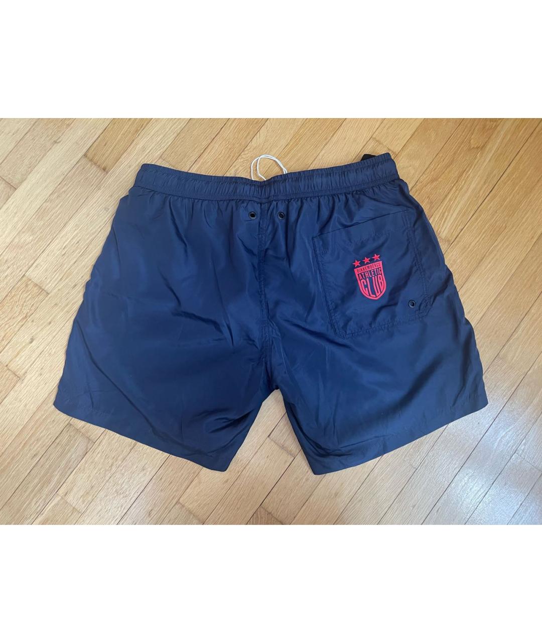 BIKKEMBERGS Темно-синие полиэстеровые плавки, фото 2