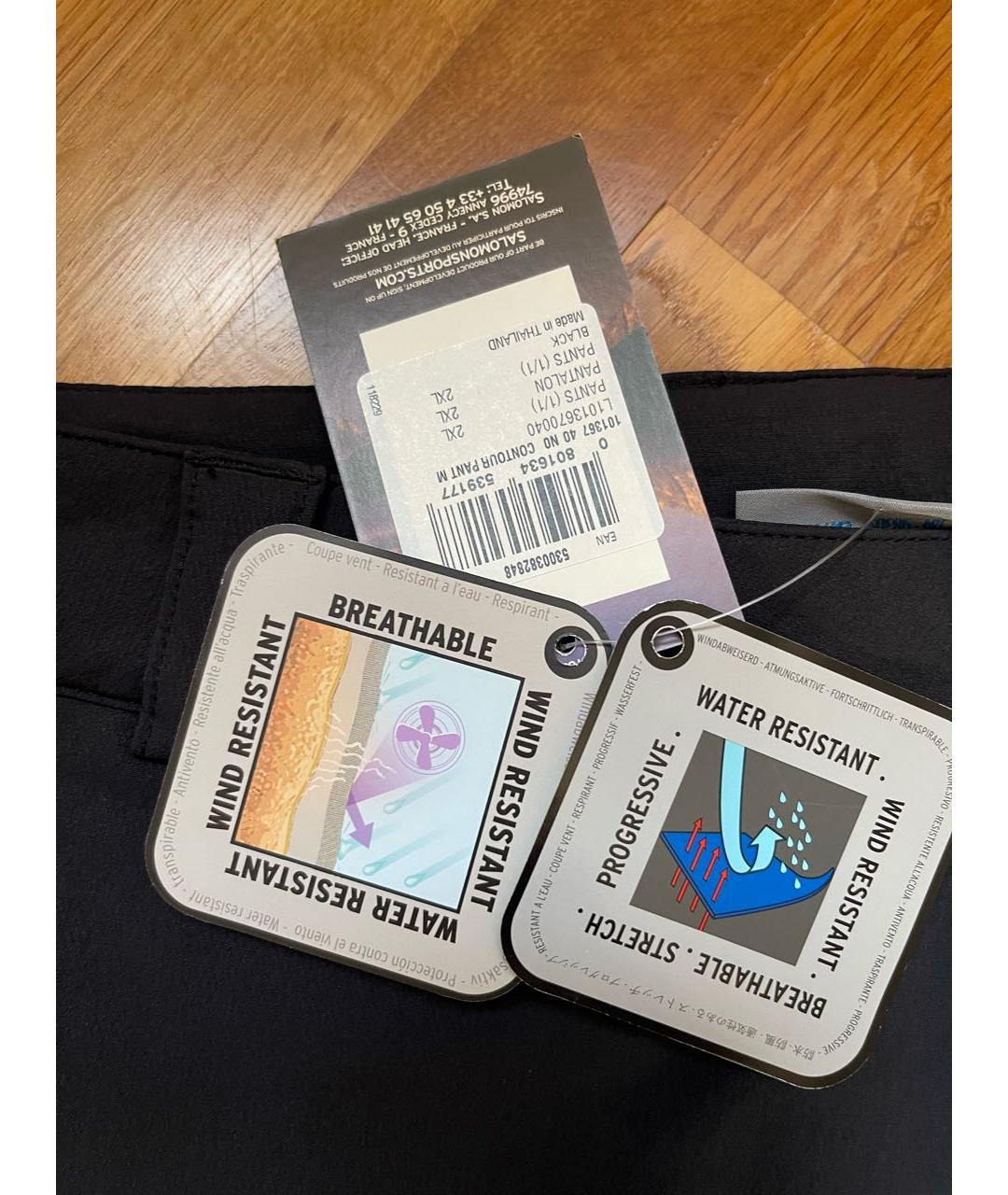 SALOMON Черный полиэстеровый спортивный костюм, фото 6