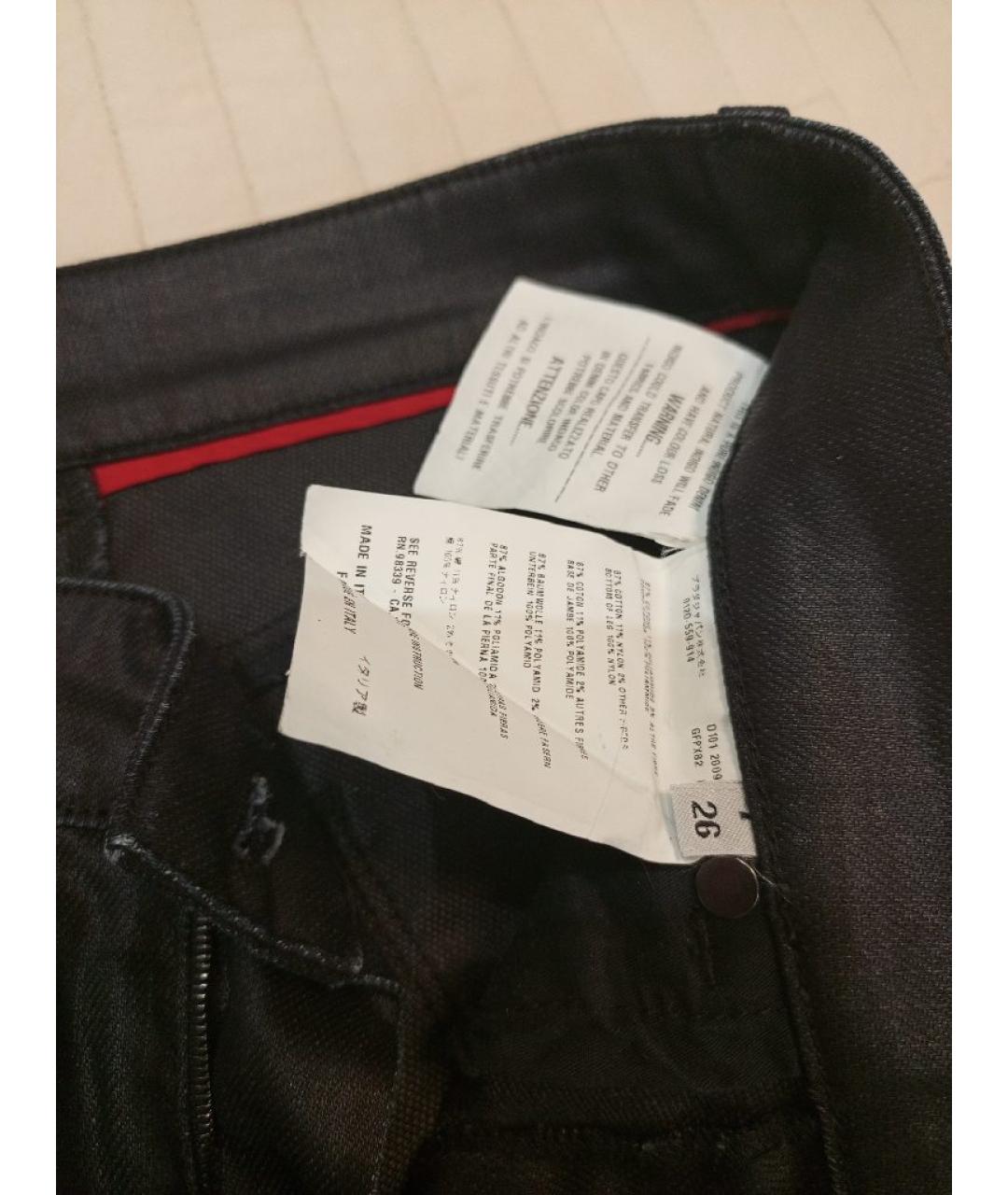 PRADA Черные джинсы слим, фото 5