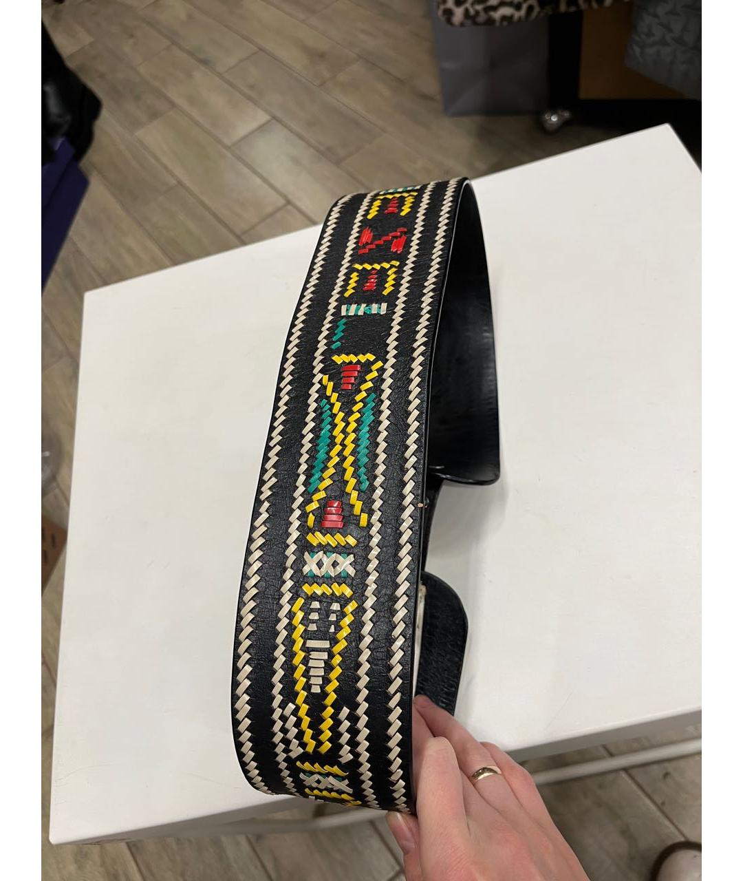 DIESEL Черный кожаный ремень, фото 7