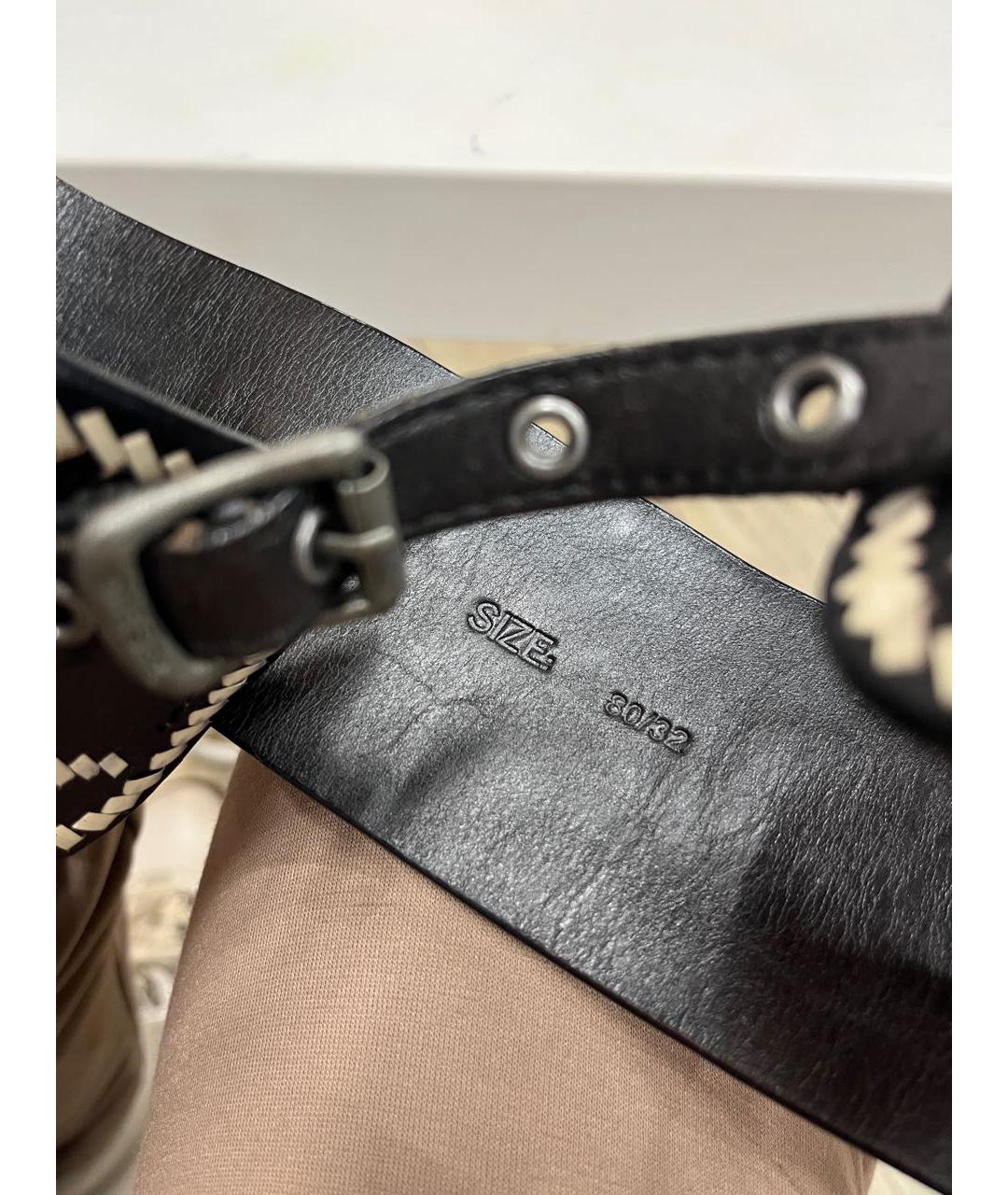 DIESEL Черный кожаный ремень, фото 6