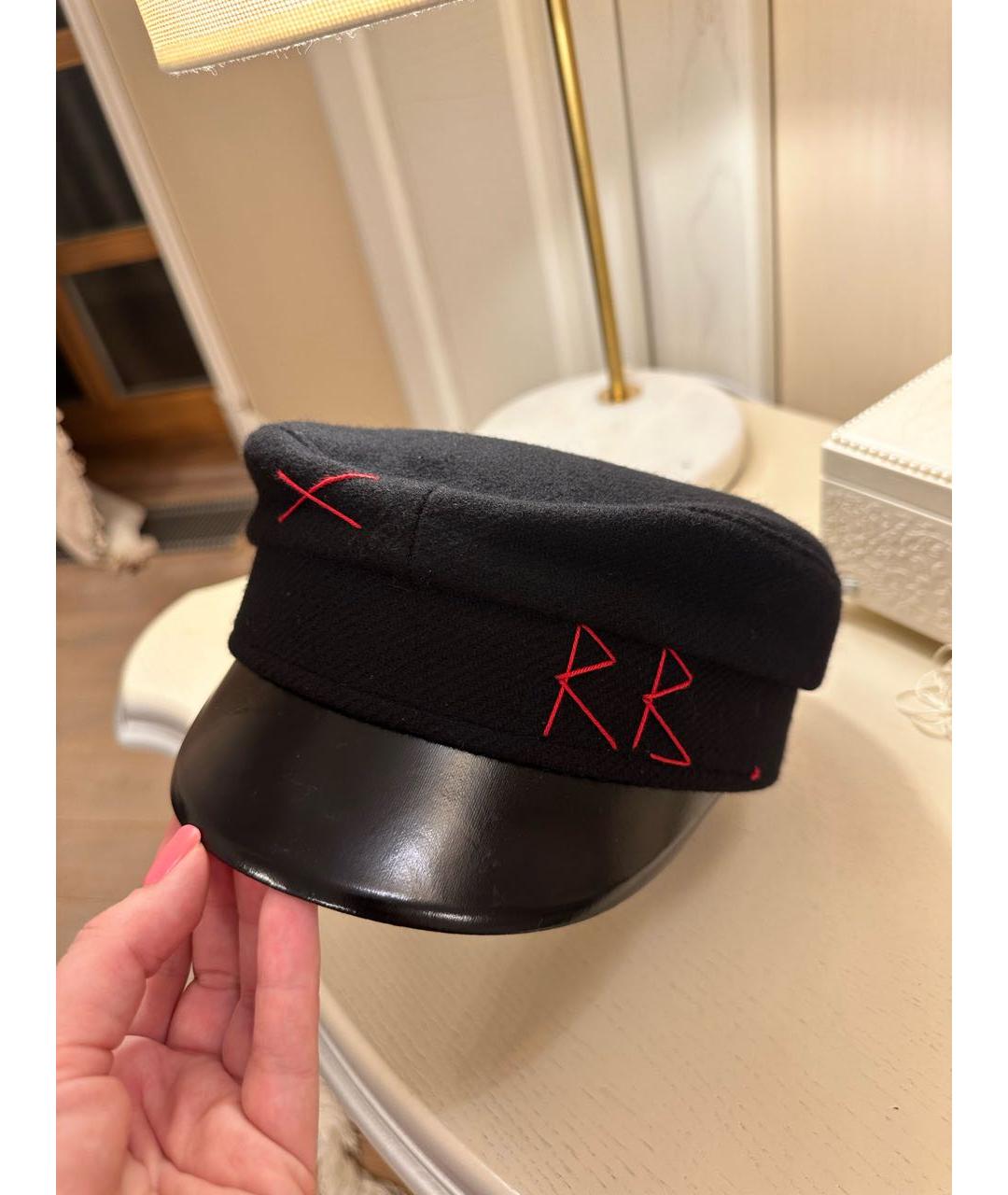 RUSLAN BAGINSKIY Черная шерстяная кепка, фото 2