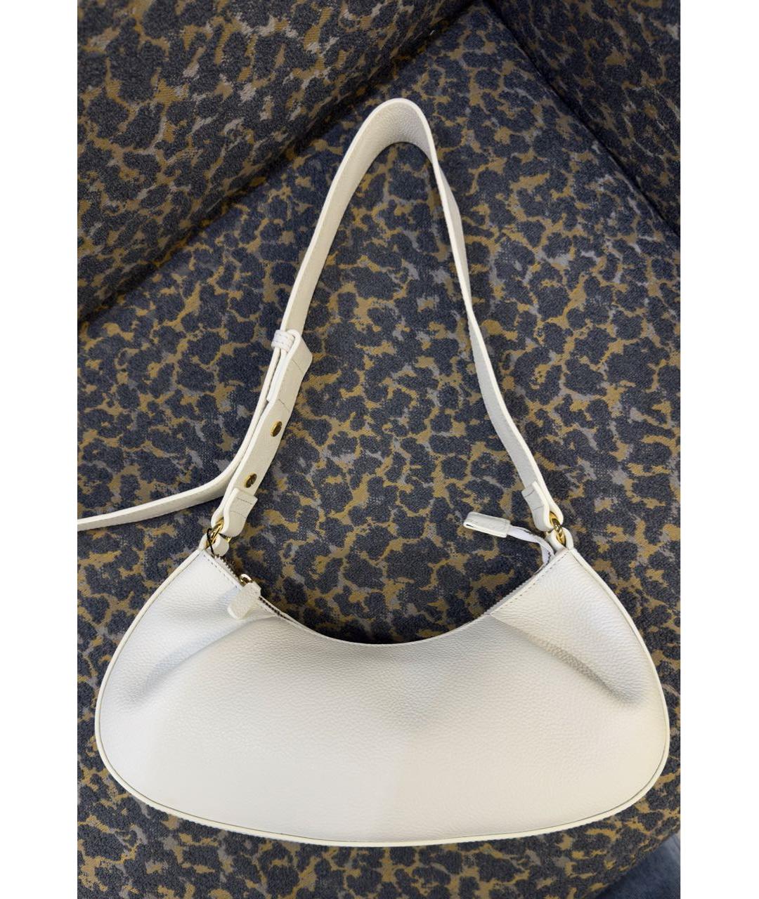 Elleme Белая кожаная сумка с короткими ручками, фото 6