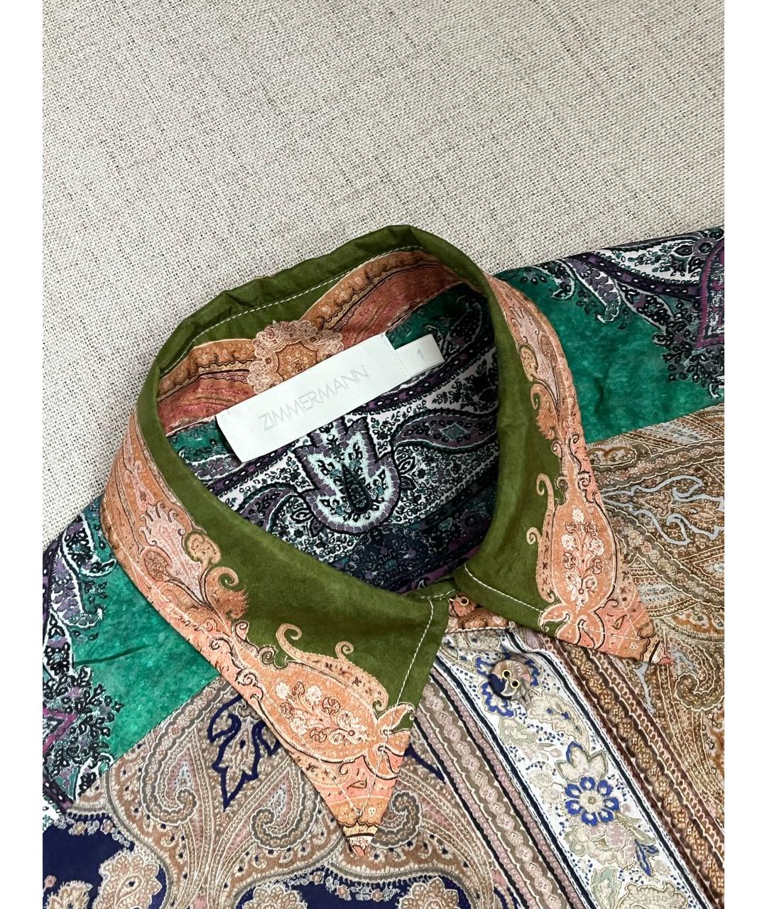 ZIMMERMANN Мульти шелковая рубашка, фото 7