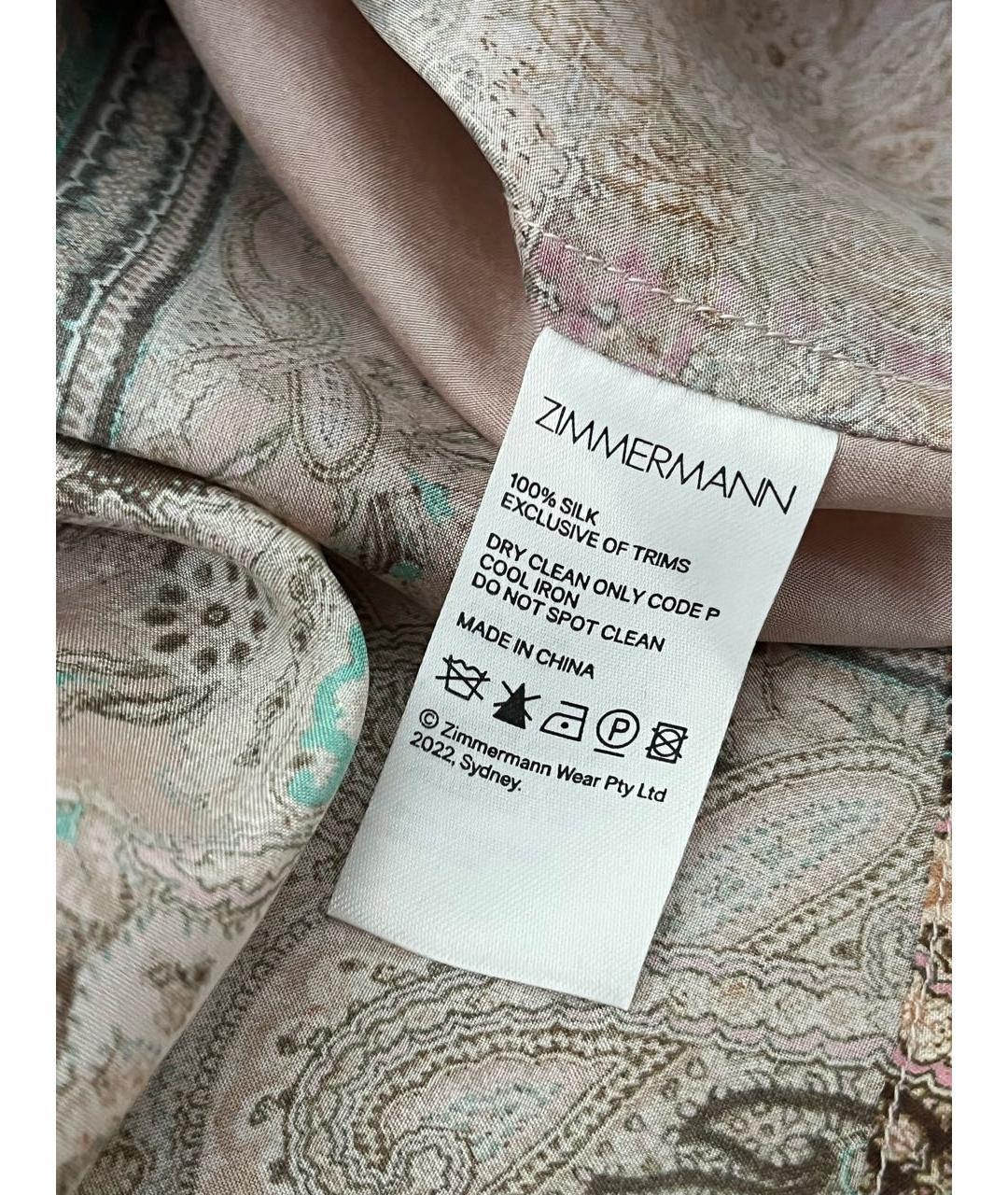ZIMMERMANN Мульти шелковая рубашка, фото 8