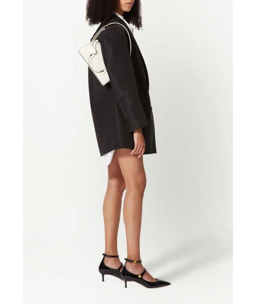 VALENTINO Белая кожаная сумка через плечо, фото 6