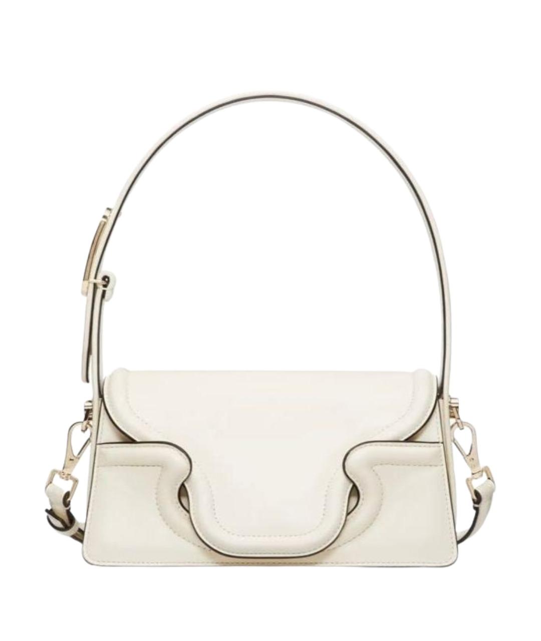 VALENTINO Белая кожаная сумка через плечо, фото 1