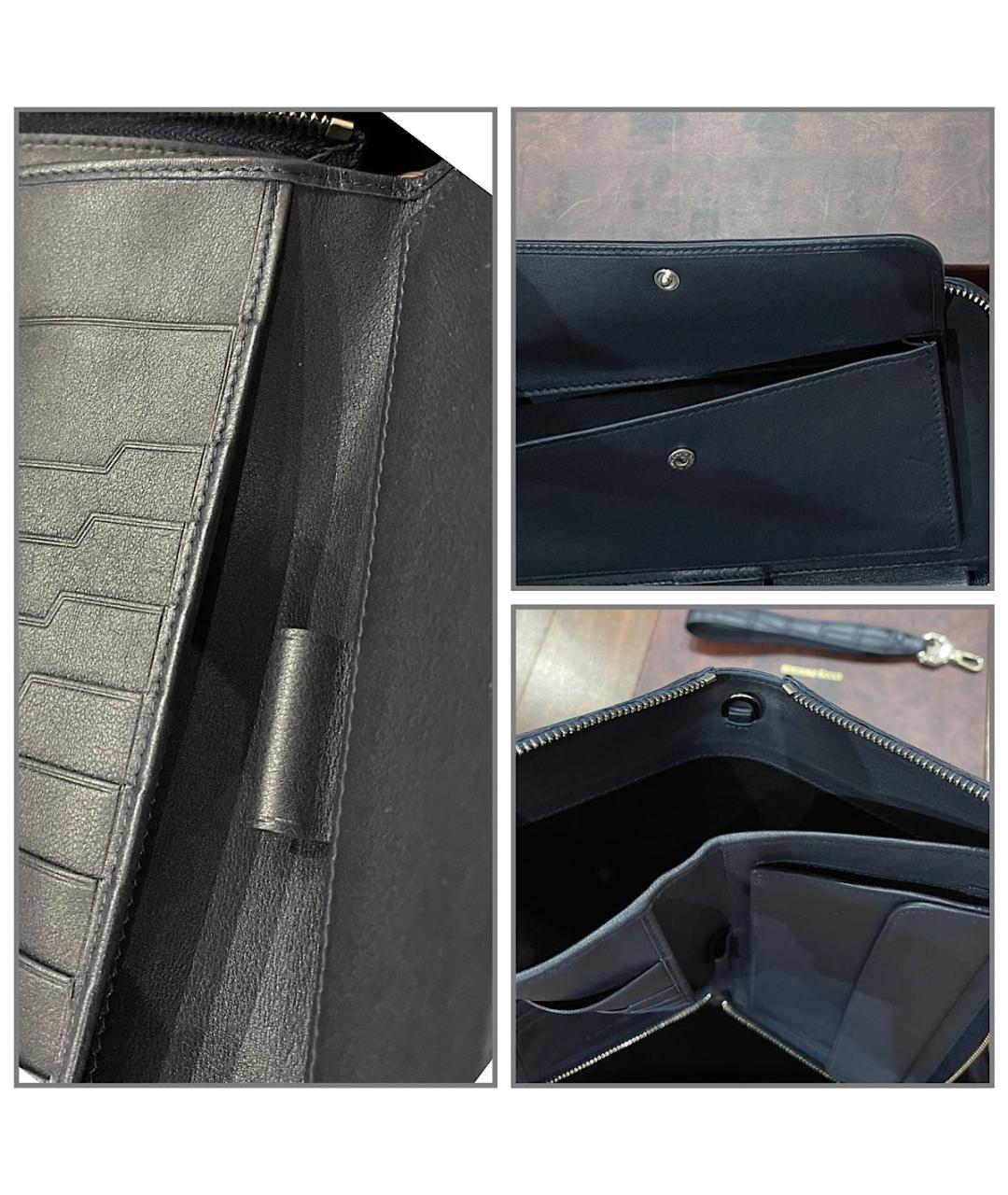 STEFANO RICCI Синий кошелек из экзотической кожи, фото 6