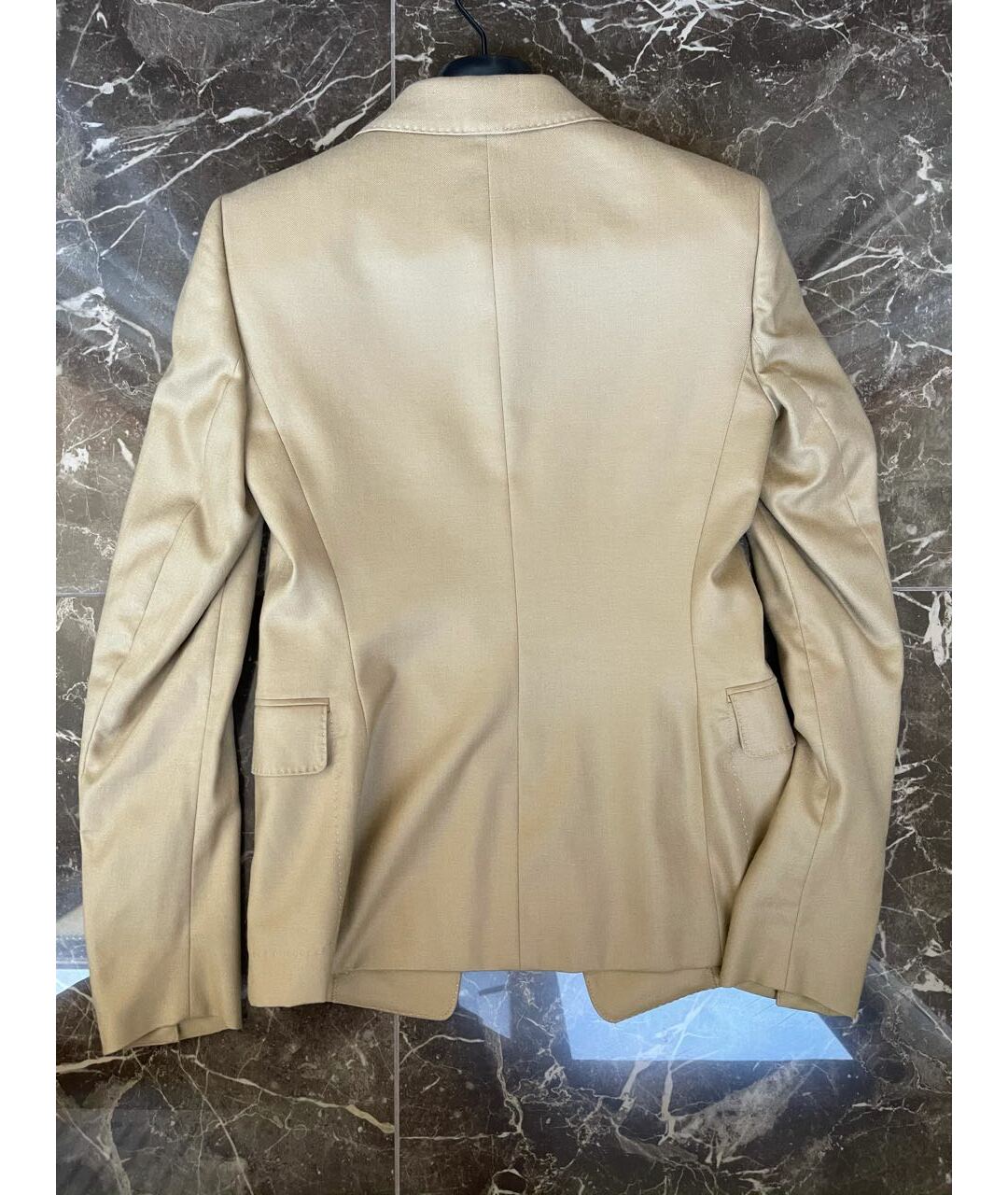 YVES SAINT LAURENT VINTAGE Бежевый кашемировый жакет/пиджак, фото 2