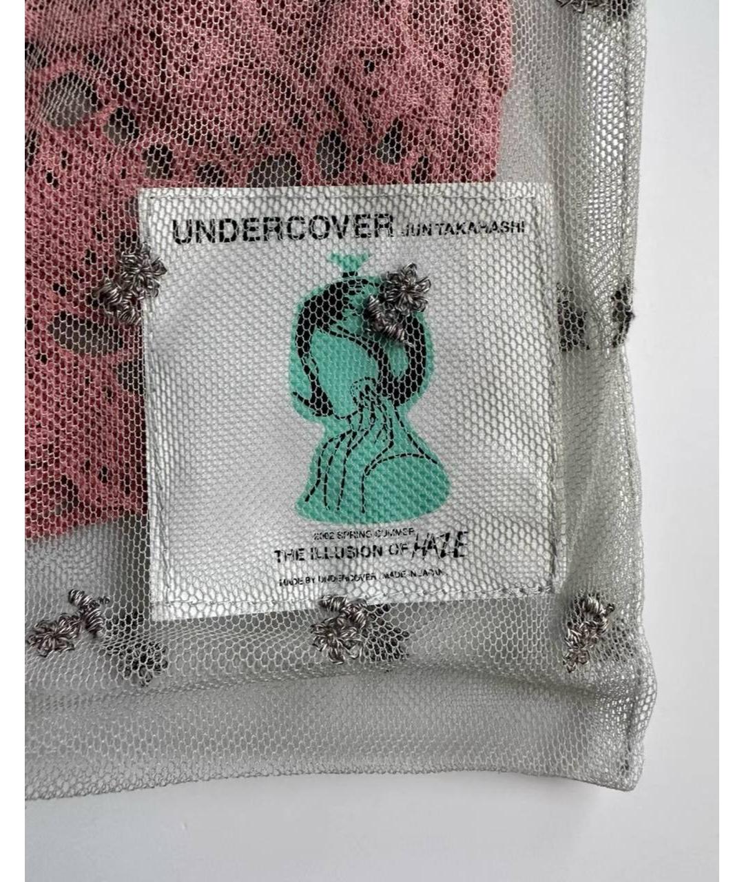 UNDERCOVER Розовая жаккардовая сумка тоут, фото 4