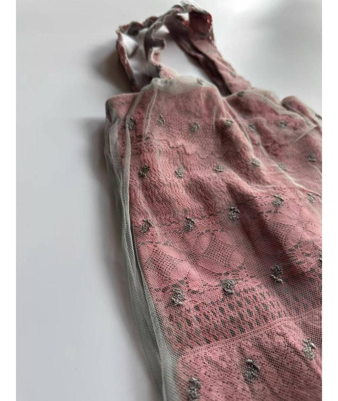 UNDERCOVER Розовая жаккардовая сумка тоут, фото 2