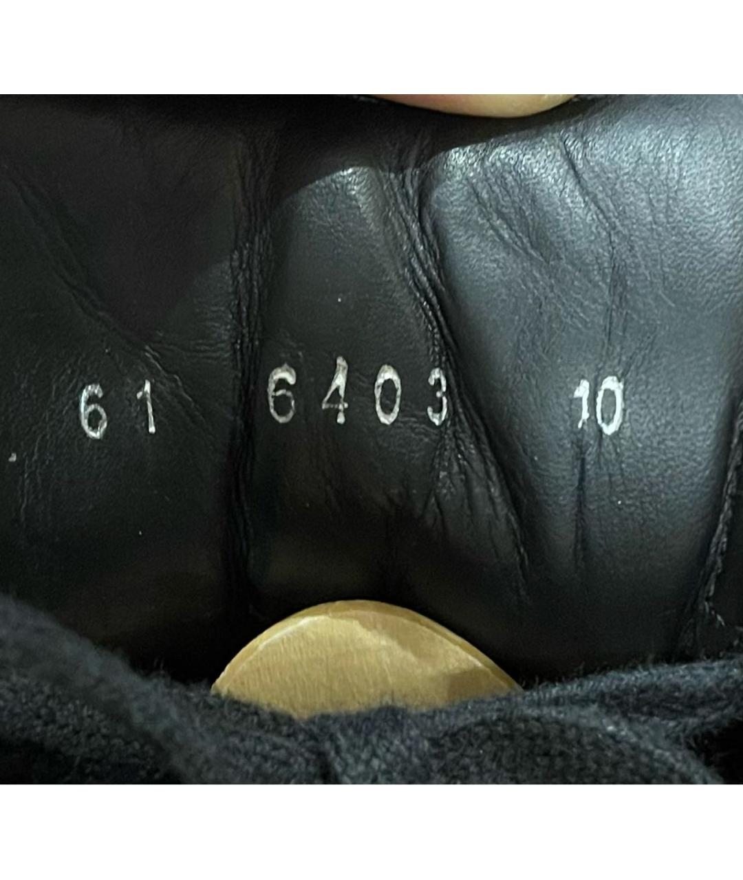 STEFANO RICCI Черные кожаные низкие кроссовки / кеды, фото 6