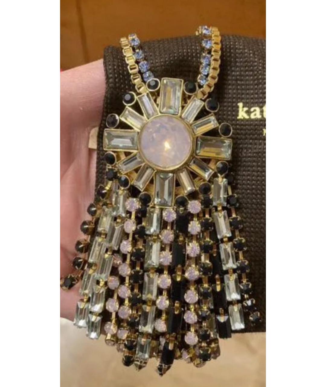 KATE SPADE Серебряное металлическое колье, фото 4