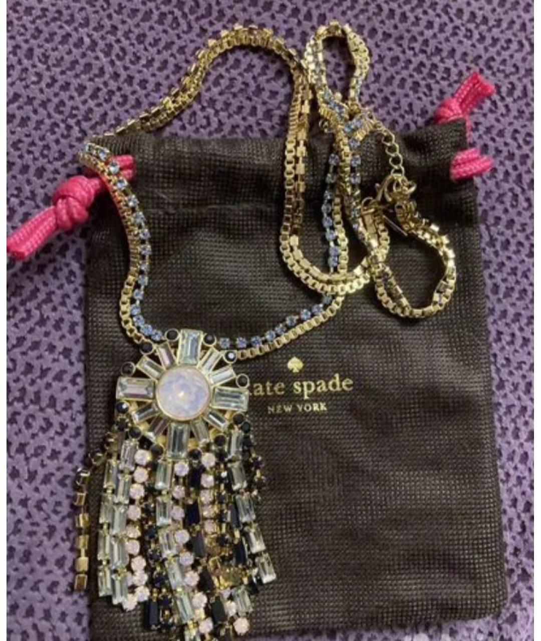 KATE SPADE Серебряное металлическое колье, фото 5