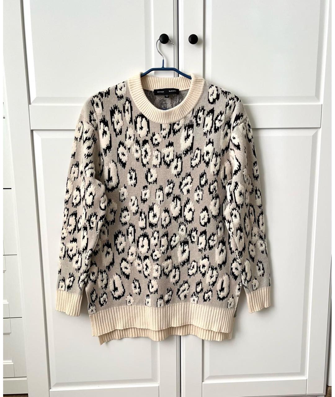 PROENZA SCHOULER Бежевый шерстяной джемпер / свитер, фото 9