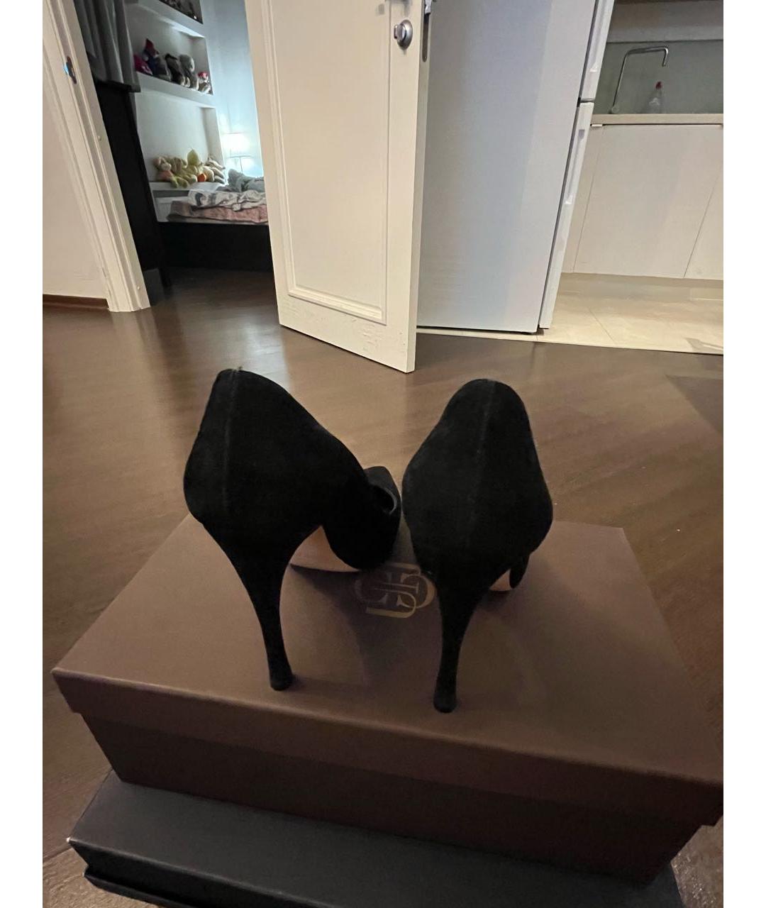 GIANVITO ROSSI Черные замшевые туфли, фото 5