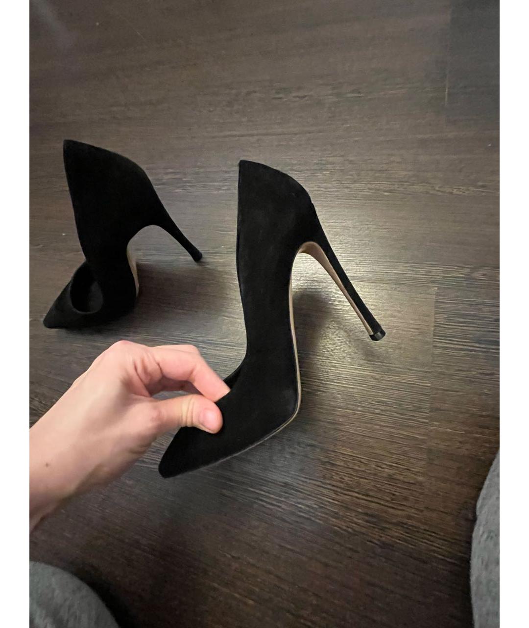 GIANVITO ROSSI Черные замшевые туфли, фото 7