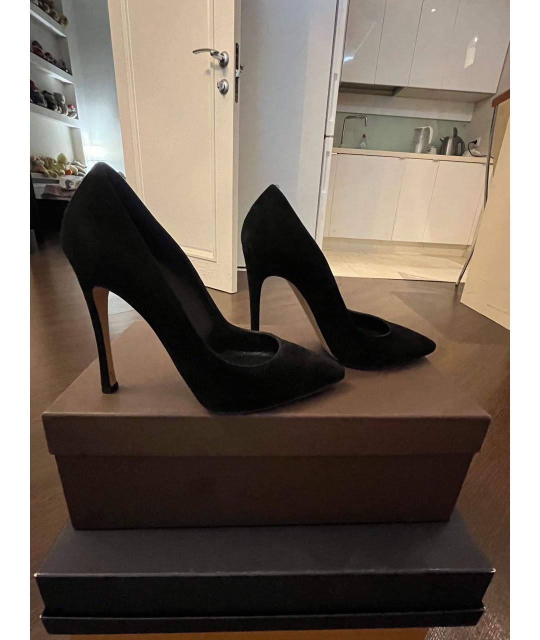 GIANVITO ROSSI Черные замшевые туфли, фото 9