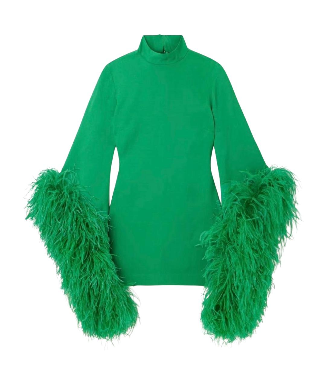 TALLER MARMO Зеленые вискозное коктейльное платье, фото 1