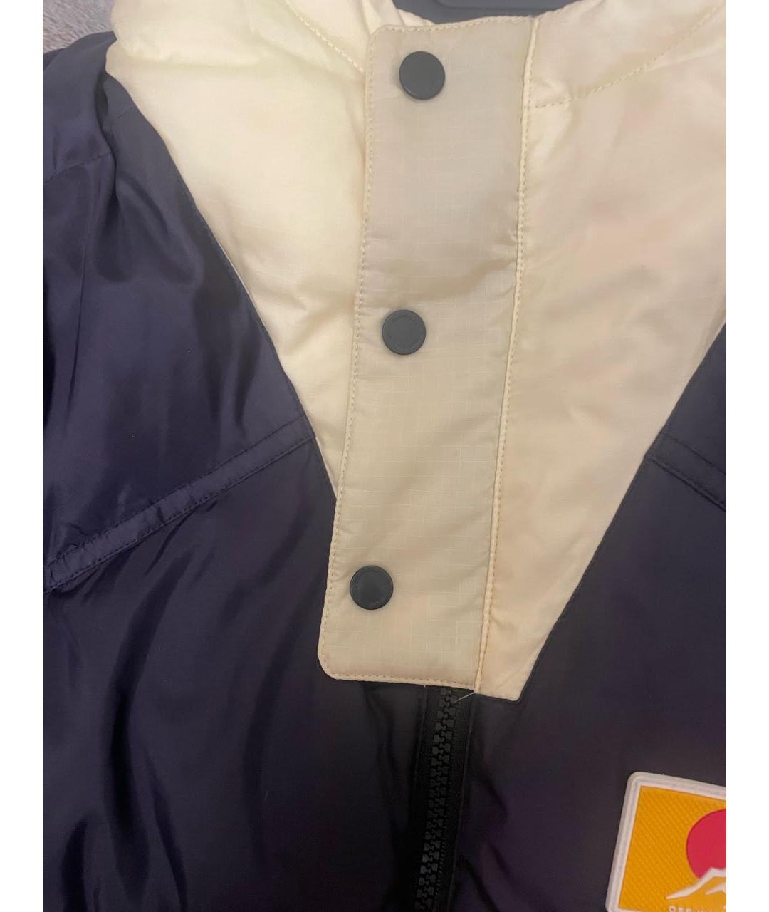 OFF-WHITE Темно-синий полиамидовый пуховик, фото 3