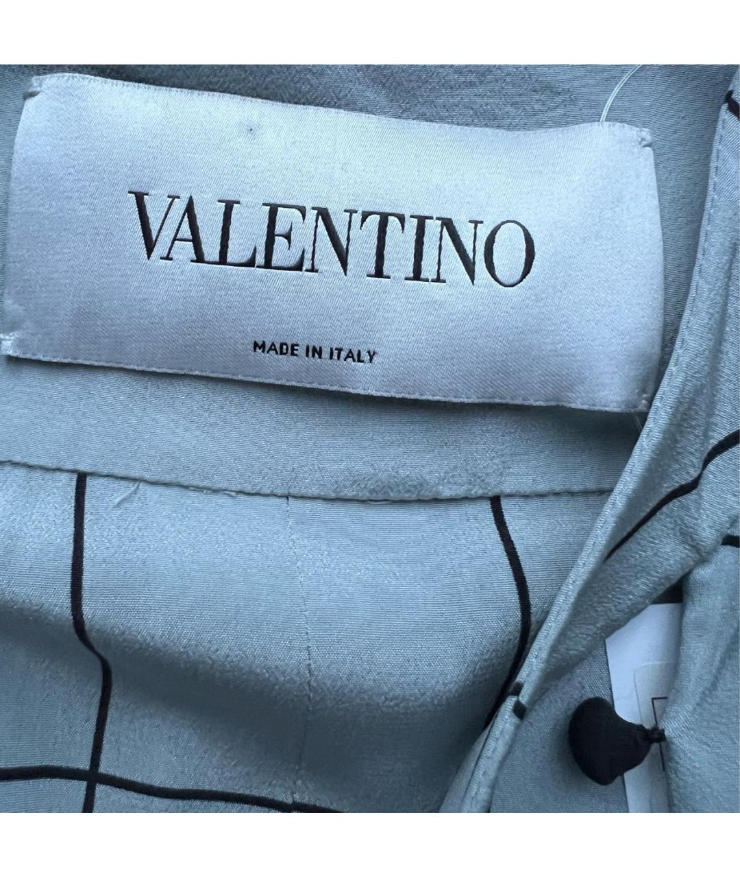 VALENTINO Мульти шелковое повседневное платье, фото 7