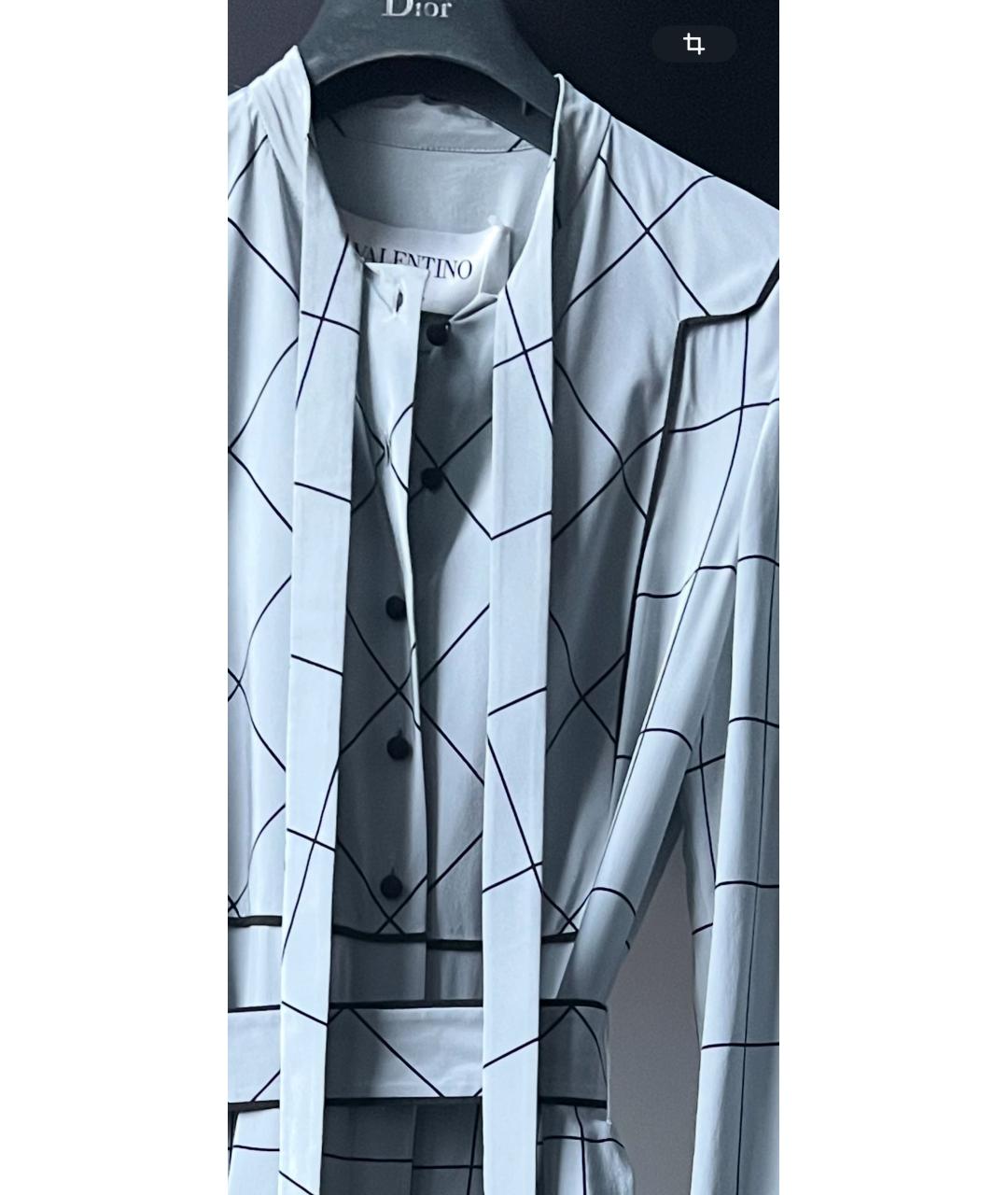 VALENTINO Мульти шелковое повседневное платье, фото 3