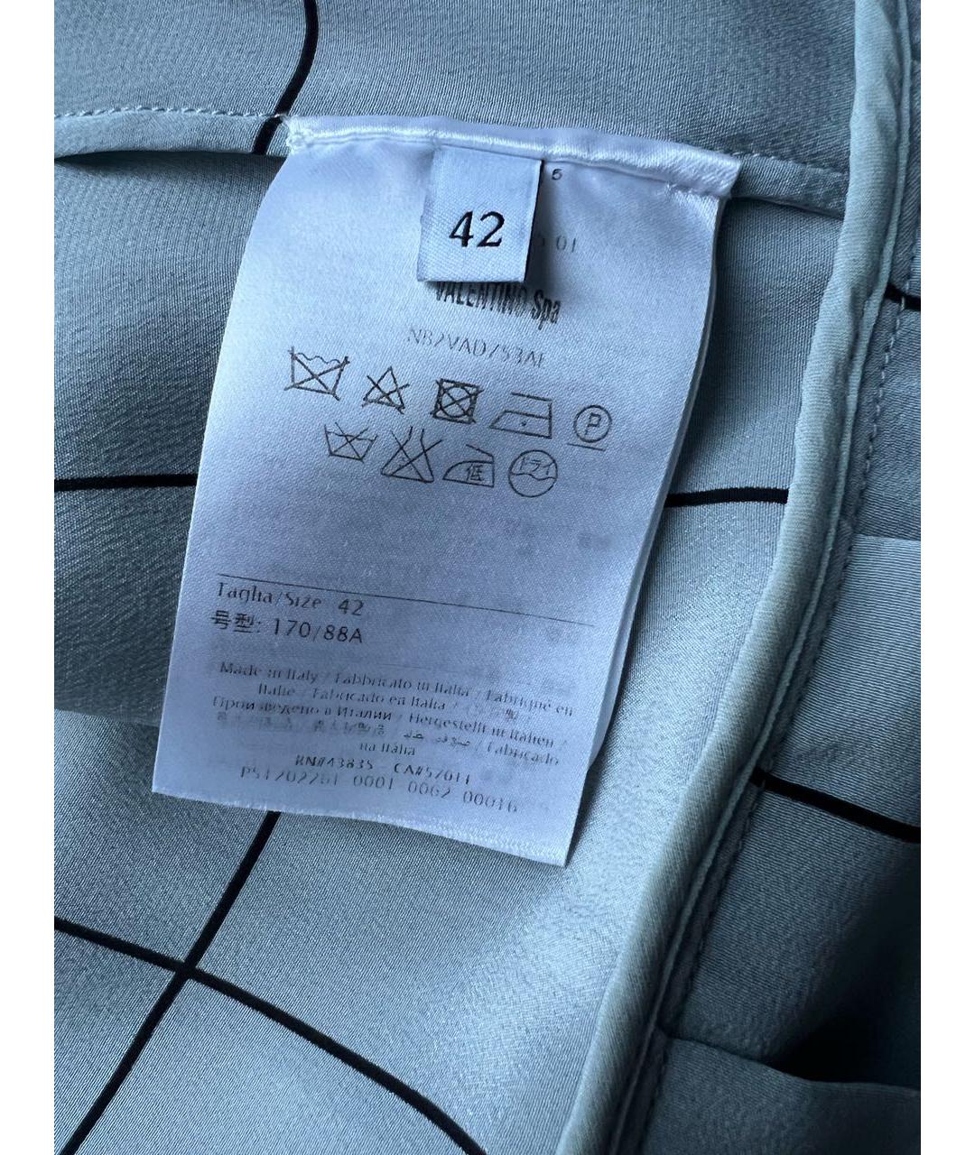 VALENTINO Мульти шелковое повседневное платье, фото 6