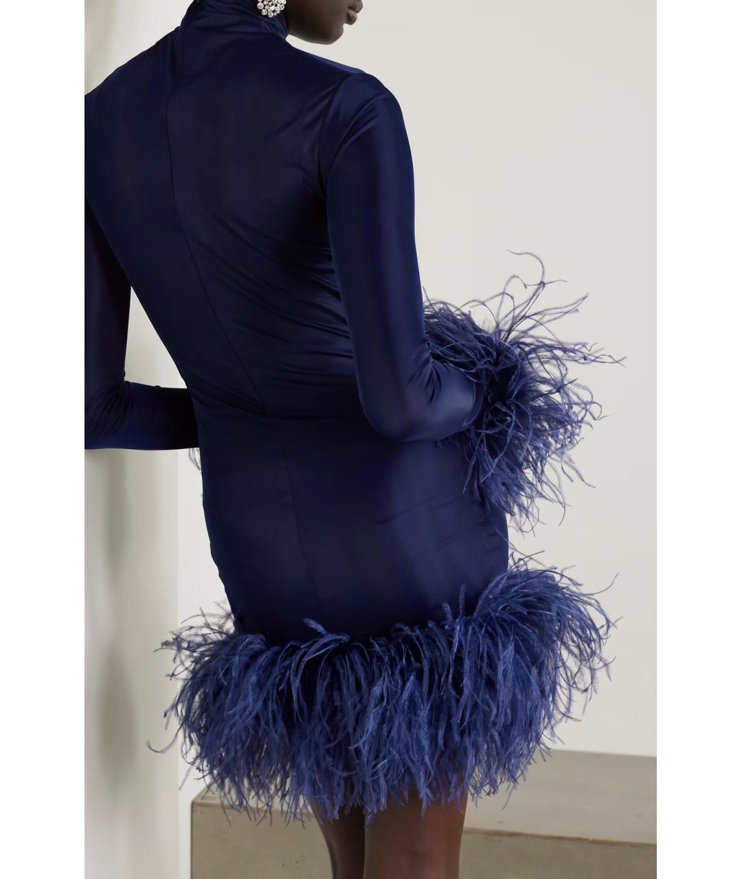16ARLINGTON Темно-синее полиэстеровое коктейльное платье, фото 5
